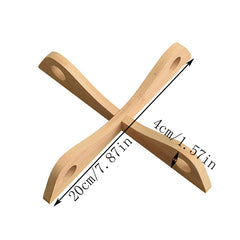 Bamboo Pot Holder Stand Heat Insulation Anti Scald Rack Kitchen Tools