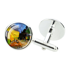Oil Painting Cufflinks For Men Shirt Shirt Cufflinks Cuff Links