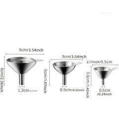 Stainless Steel Funnels Kitchen Gadget Set