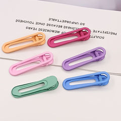 Adorable Oval Hair Clips for Girls, Plain Headwear Hair Accessories