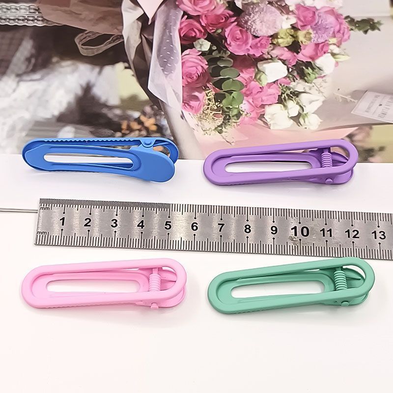 Adorable Oval Hair Clips for Girls, Plain Headwear Hair Accessories