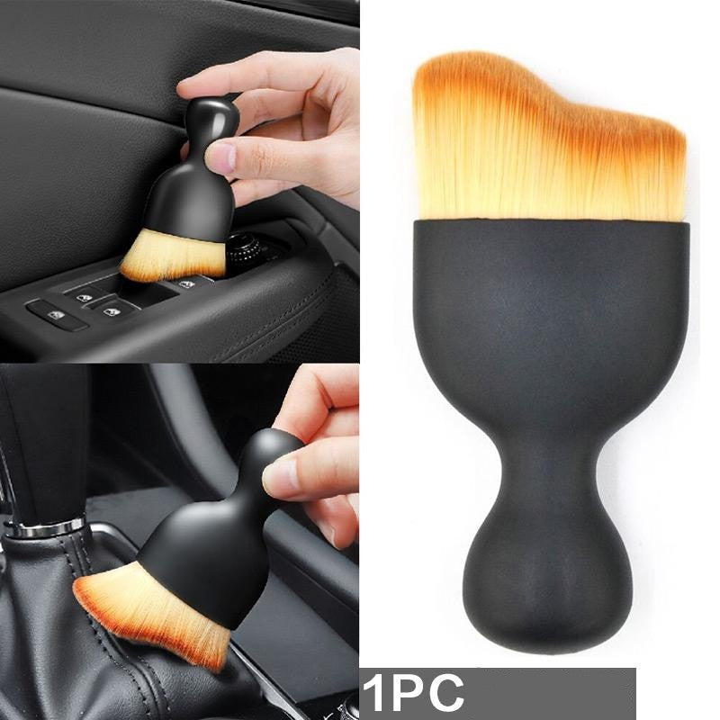 Car Interior Cleaning Tool Air Conditioner Soft Brush Dust Removal