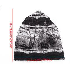 French Fleece Windproof Turban Hat Lightweight Cotton Beanie