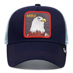 Eagle Embroidery Patch Trucker Hat Vintage Unisex Baseball Cap
