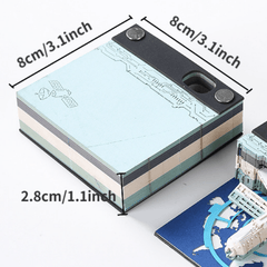 3D Paper Carving Desktop Calendar - Office Decoration