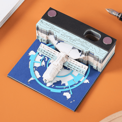 3D Paper Carving Desktop Calendar - Office Decoration