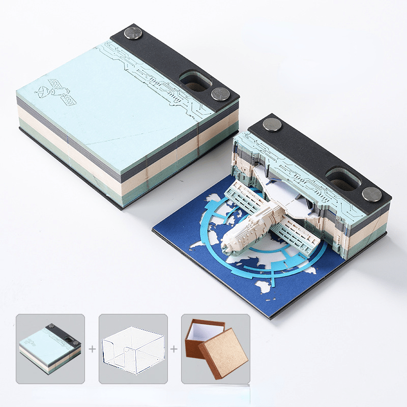 3D Paper Carving Desktop Calendar - Office Decoration