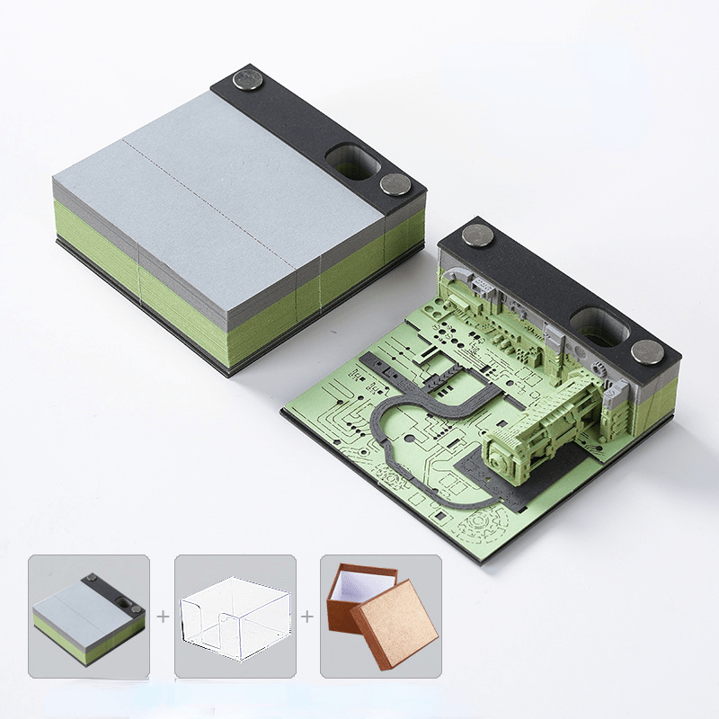 3D Paper Carving Desktop Calendar - Office Decoration
