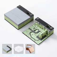 3D Paper Carving Desktop Calendar - Office Decoration