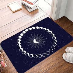 Moon Pattern Rug Modern Polyester Carpet for Home Office Living Room