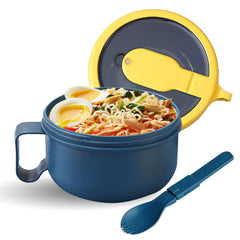 Microwave Ramen Bowl Set With Lid And Spoon - BPA-Free