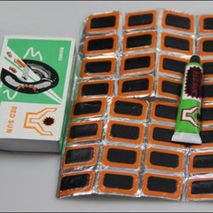 Bike Tire Repair Kit With 48 Cold Patches And Tire Glue