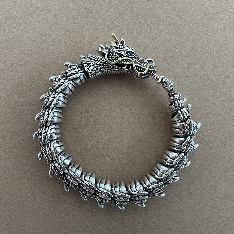 Punk Retro 3D Dragon Bracelet Boys Creative Hip Hop Style Halloween