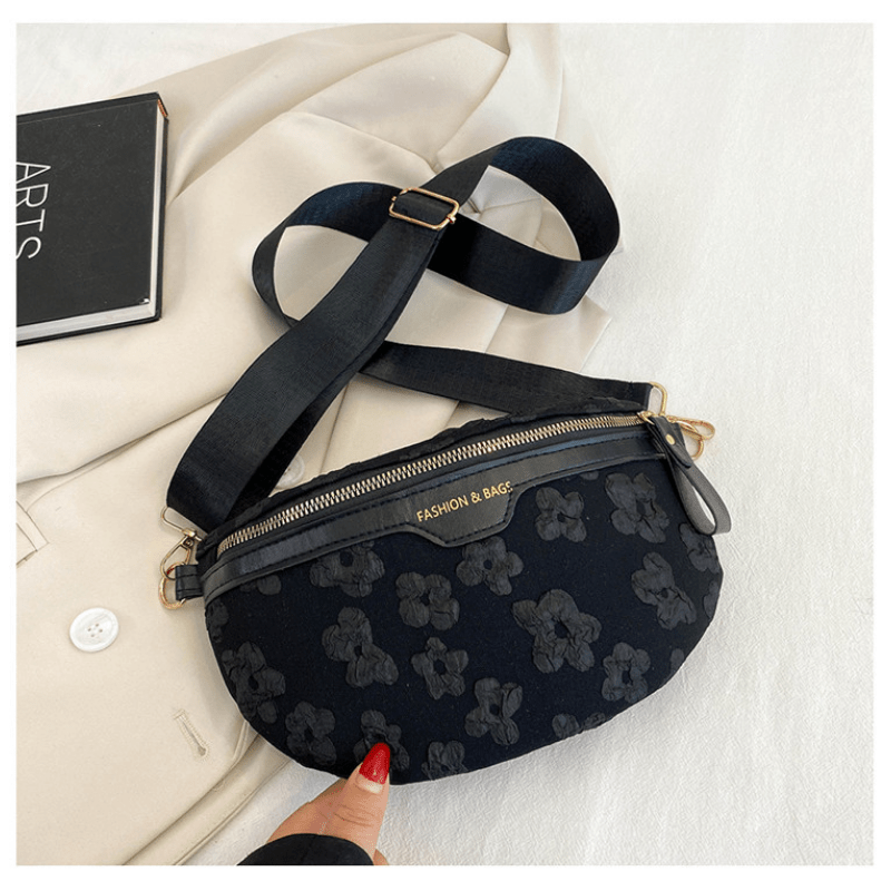 Floral Pattern Chest Bag Crossbody Diagonal Shoulder Waist Bag