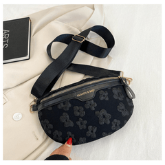Floral Pattern Chest Bag Crossbody Diagonal Shoulder Waist Bag