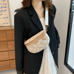 Floral Pattern Chest Bag Crossbody Diagonal Shoulder Waist Bag