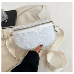 Floral Pattern Chest Bag Crossbody Diagonal Shoulder Waist Bag
