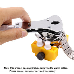 Watch Repair Tool Kit Stainless Steel Case Opener Screw Back Remover Wrench
