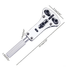 Watch Repair Tool Kit Stainless Steel Case Opener Screw Back Remover Wrench
