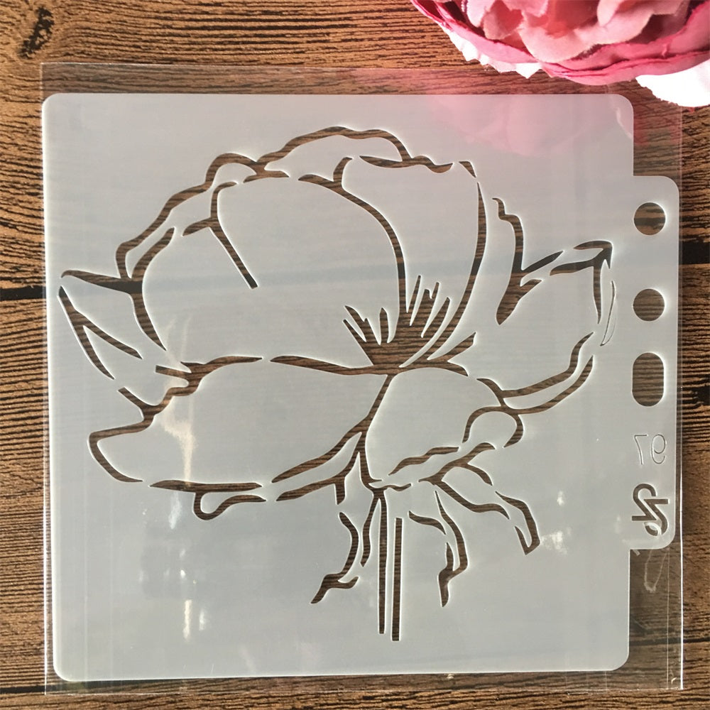 14 Flowers DIY Layering Stencils for Wall Painting Scrapbook Coloring Embossing
