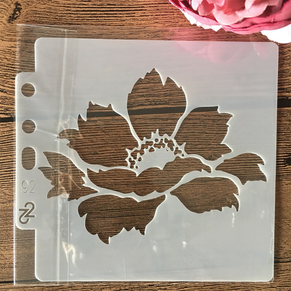 14 Flowers DIY Layering Stencils for Wall Painting Scrapbook Coloring Embossing