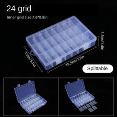 Accessory Storage Box Plastic Container For Jewelry & Hardware Parts