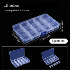 Accessory Storage Box Plastic Container For Jewelry & Hardware Parts