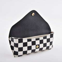 Men's Checkered Print Sunglasses Bag - Travel Sunglasses Case Box