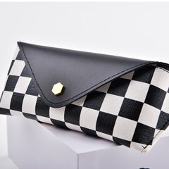 Men's Checkered Print Sunglasses Bag - Travel Sunglasses Case Box