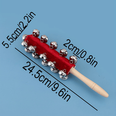 Musical Instrument Kit: Rattle Drum Bell Triangle Wrist Bell Loudspeakers