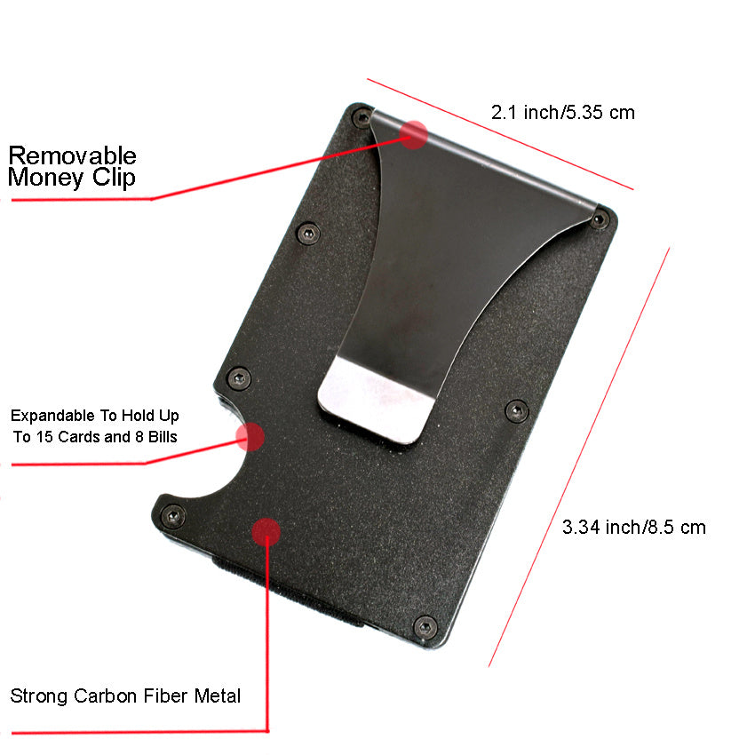 Slim RFID Wallet Anti theft Smart Wallet Money Clip