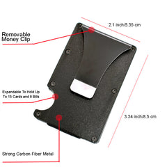 Slim RFID Wallet Anti theft Smart Wallet Money Clip