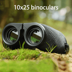 10X25 HD Binoculars Mini Portable Telescope BAK4 FMC Coated