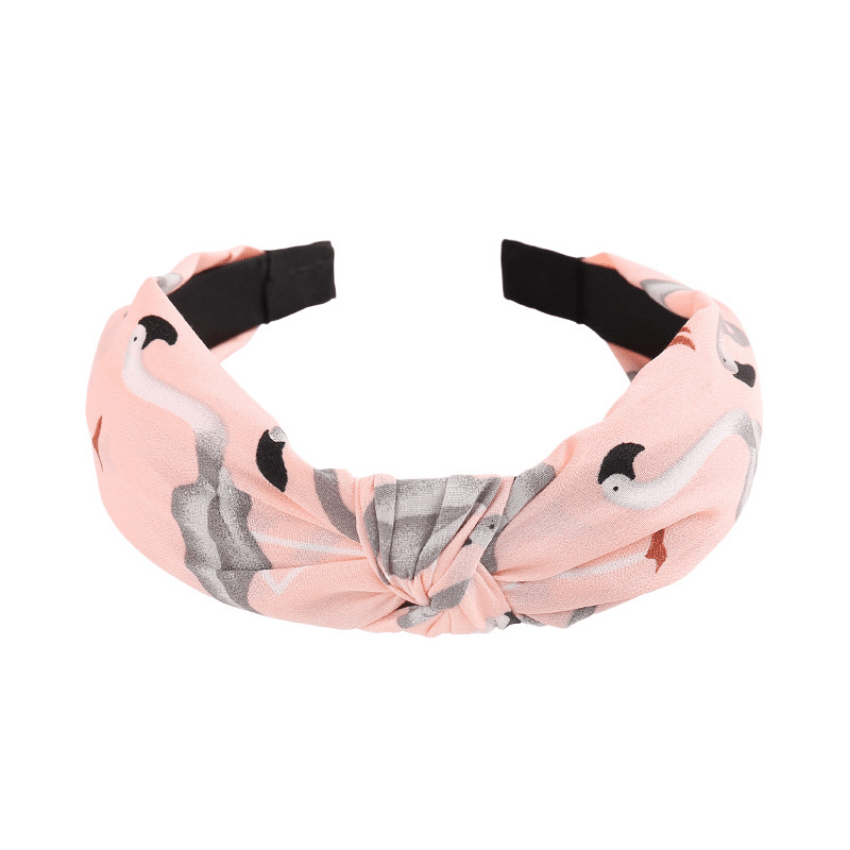 Flamingo Fabric Hair Hoop Knot...for Girls Kids