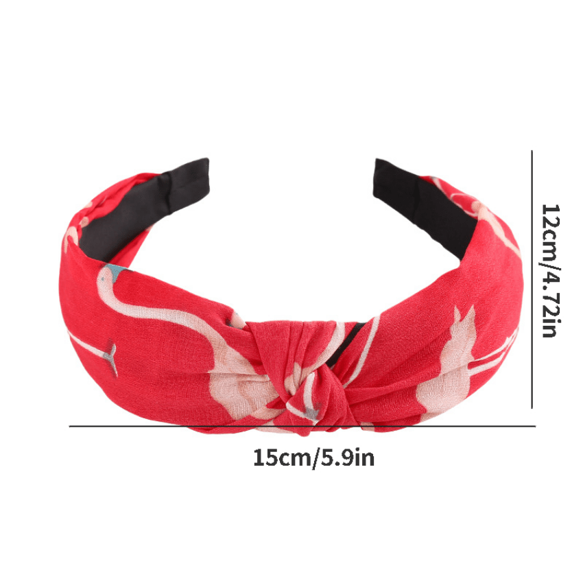 Flamingo Fabric Hair Hoop Knot...for Girls Kids
