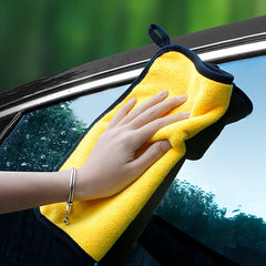 2pcs Car Cleaning Cloth Auto Glass Absorbent Thickened Car Wash Towel