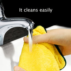 2pcs Car Cleaning Cloth Auto Glass Absorbent Thickened Car Wash Towel