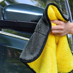 2pcs Car Cleaning Cloth Auto Glass Absorbent Thickened Car Wash Towel