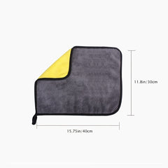 2pcs Car Cleaning Cloth Auto Glass Absorbent Thickened Car Wash Towel