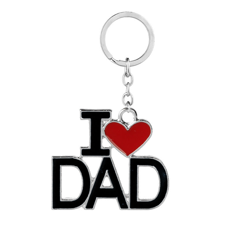 DAD MOM PAPA Keychain Bag Backpack Ornament Gift