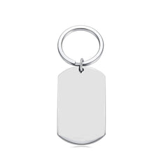 Stainless Steel Couple Keychain Pendant Gift