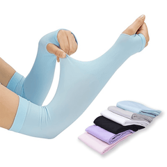 Sunscreen Compression Arm Sleeves - Cooling Arm Sleeves for Outdoor Activities