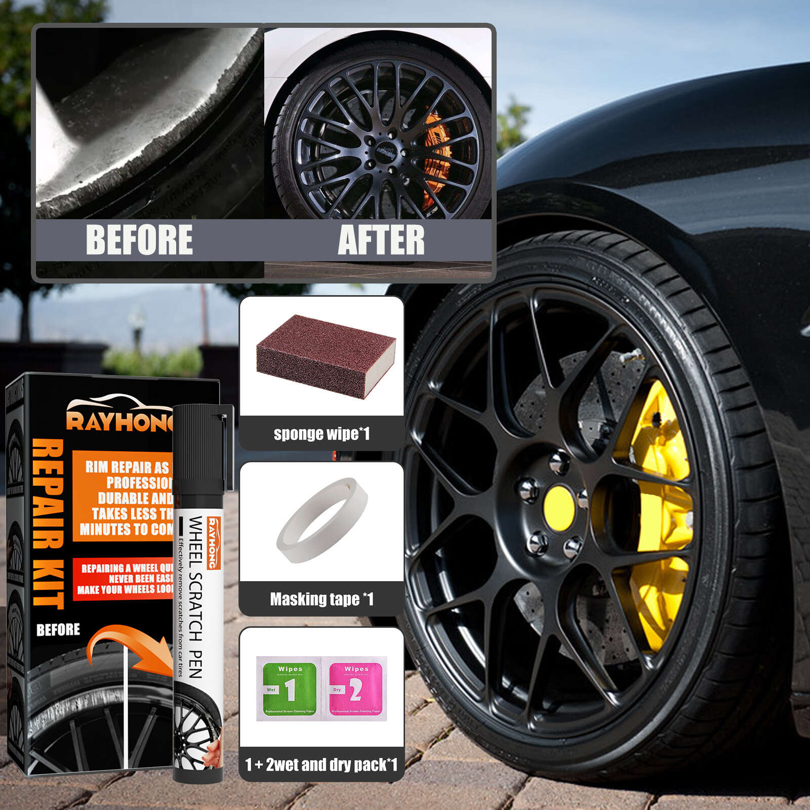 Wheel Scratch Repair Pen Paint Scratch Removal Car Paint Pen