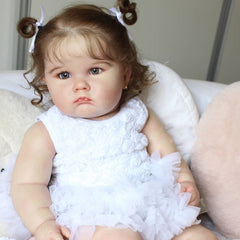 24in Realistic Silicone Reborn Baby Doll 3D Paint Skin Toddler Toy for Girls