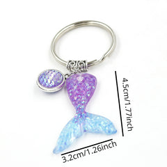 Fishtail Keychain Portable Bag Backpack Pendant Ornament