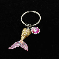 Fishtail Keychain Portable Bag Backpack Pendant Ornament