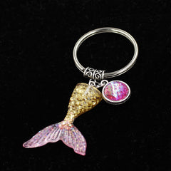 Fishtail Keychain Portable Bag Backpack Pendant Ornament