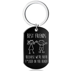Creative FRIENDS Steel Keychain Bag Pendant Cartoon Gift