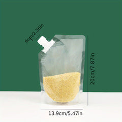 Food Storage Bag With Spout Sealed Moisture Proof Handheld Nozzle Storage