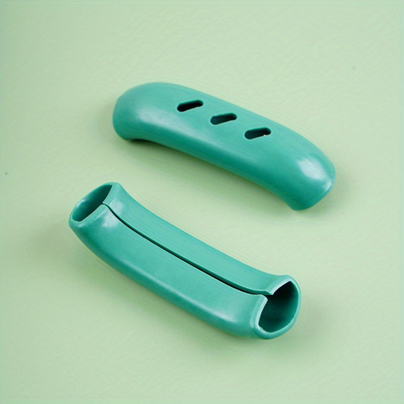 2pcs Silicone Pot Handle Covers Heat Resistant Non Slip Handle Sleeve Kitchen